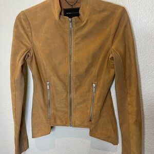 BCBGMaxAzria Camel Suede Blazer